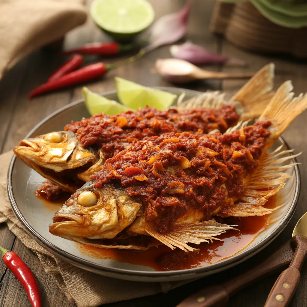 Ikan Tipis Balado di Warteg Warmo Tebet